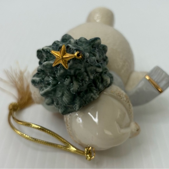 LENOX Snowman Totting Tree Christmas Ornament, 3rd in Series, in Box - Picture 5 of 11